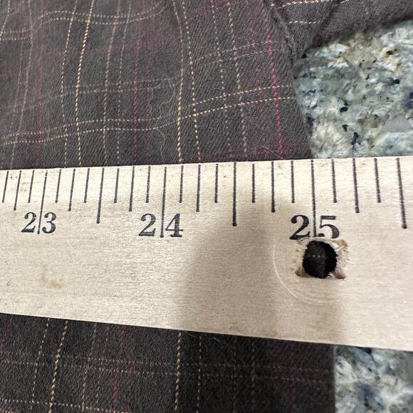 Columbia Shirt Mens XL Brown Plaid Button Down Long Sleeve 100% Cotton Hiking - Picture 7 of 10